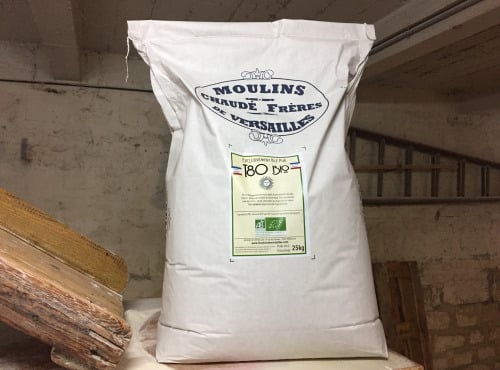 Moulins de Versailles - Farine De Blé Bio T80 / Bise - 25kg