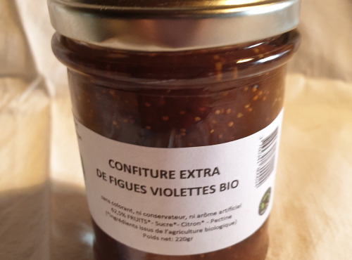 La Ferme du Montet - Confiture Extra de figues violettes BIO - 220 g