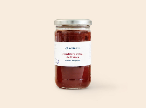Omie - DESTOCKAGE - Confiture extra de fraises - 330 g