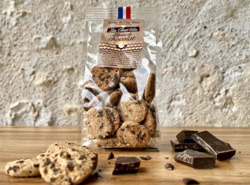 Ferme du Chat Blanc - Biscuits "Chat'Blés" aux Pépites de Chocolat - 150g