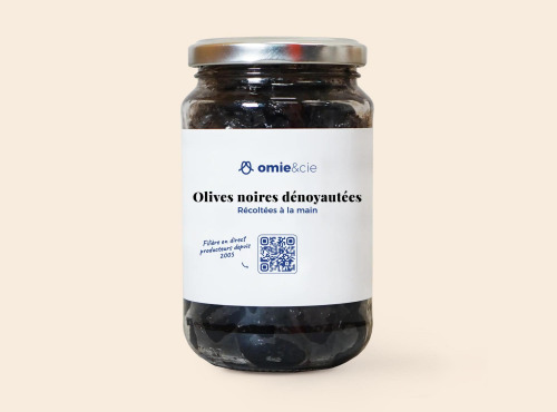 Omie - DESTOCKAGE - Olive noire dénoyautée - 180 g