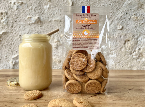 Ferme du Chat Blanc - Biscuits "Chat'Blés" au Miel - 150g