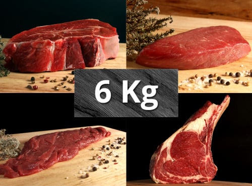 Le Goût du Boeuf - Colis de viande 100% bœuf Sélection Aubrac 6 kg