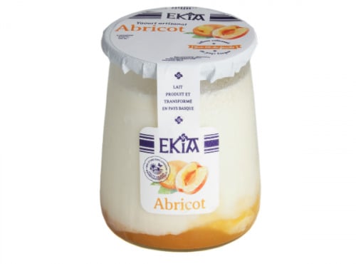 Bastidarra - Ekia - Yaourts bi couche Abricot - 4 Pots