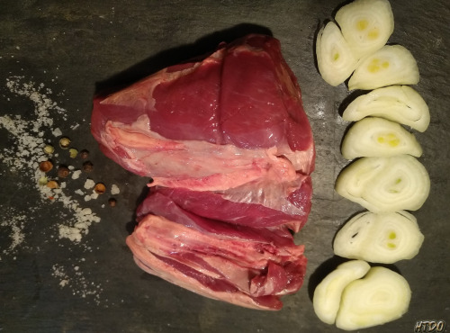 La Toison d'Or - Pièce de Boeuf Hereford Bio à Cuisiner - Jarret - Viande 100% Française - 1kg