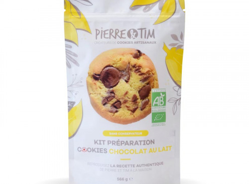 Pierre & Tim Cookies - Kit préparation certifié bio cookies chocolat au lait