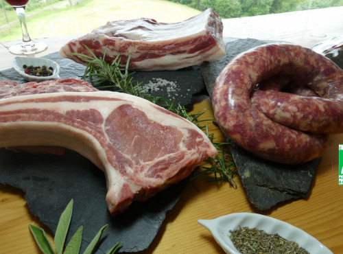Terres EnVie - Cochon Mangalica Bio Mature - Colis porc plein air 2.5 kg