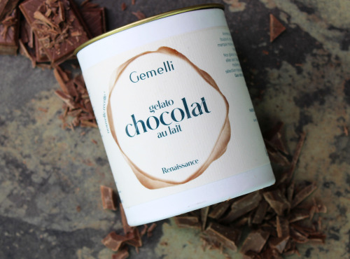 Gemelli - Gelati & Sorbetti - Glace Chocolat au lait pot 400ml