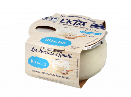 Bastidarra - Ekia - Riz au lait nature  - 4 pots