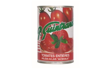 Conserves Guintrand - Tomates Entières De Provence Pelées Au Jus Basilic - Boite 1/2 X 24