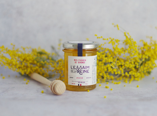 L'Essaim de la Reine - Miel d'acacia de Gironde - 250g - récolté en France par l'apiculteur