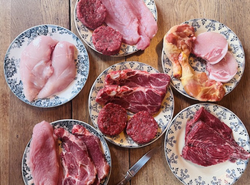 Boucherie Guiset, Eleveur et boucher depuis 1961 - Colis viande mixte - repas rapides - 4kg
