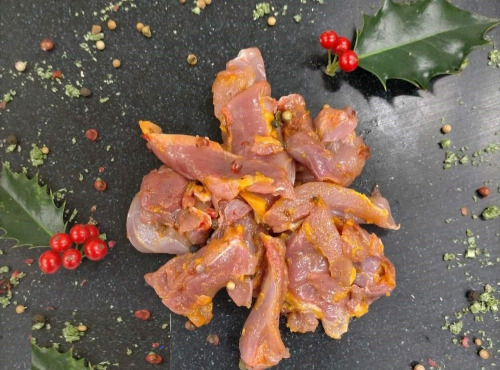 Terre de Gallie - Emincés de faisan marinés curry coco - 500gr