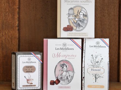 Les Mirliflores - Lot spécial cacao : biscuits artisanaux, thé et cacao à boire