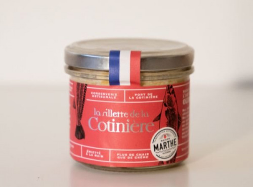 Conserverie Maison Marthe - Rillette de la Cotinière - Maigre poitrine fumée - 90g