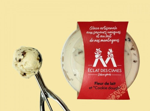Eclat des cimes - Crème glacée Fleur de lait et "Cookie dough" 440 ml