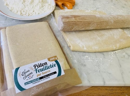 Ferme Sereine en Périgord - Pâte Feuilletée pur beurre en pâton - 600g