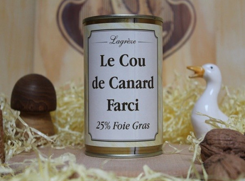 Lagreze Foie Gras - Le Cou de Canard Farci au Foie Gras 25%
