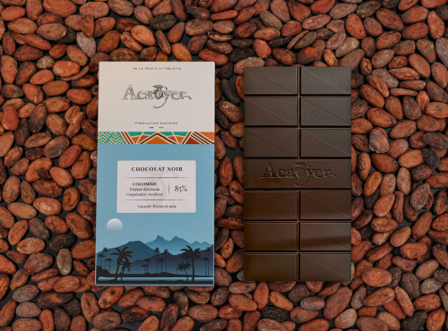 Acaoyer - Tablette de chocolat Noir - 85% Colombie - Antioquia