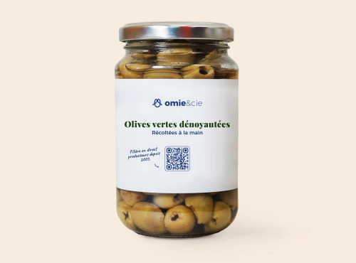 Omie - Olive verte dénoyautée - 180 g