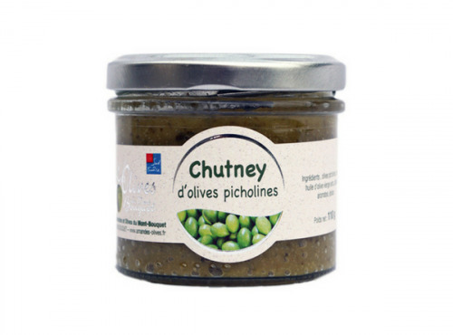 Les amandes et olives du Mont Bouquet - Chutney d'olives Picholine 110g