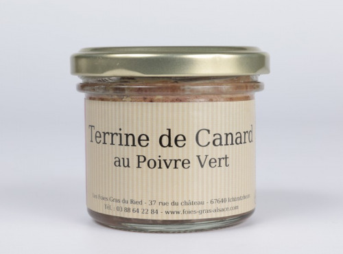 Les foies gras du Ried - Terrine De Canard Au Poivre Vert