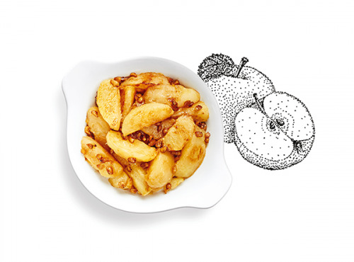La Brouette - Pour 2 Pers. - Pommes Cuites Aux Noisettes, Sans Sucre Ajouté