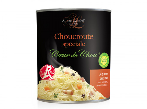 Choucroute André Laurent - Choucroute Spéciale Coeur De Chou - Lot De 12 Boites De 400g