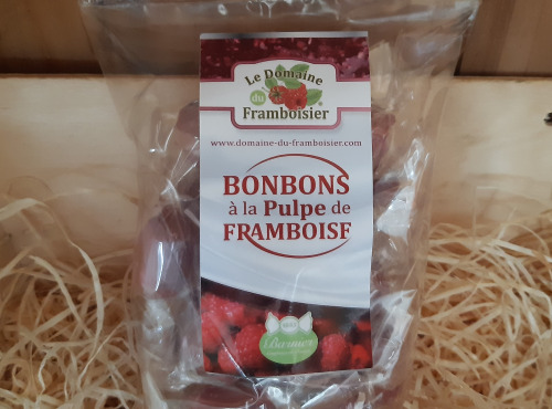 Le Domaine du Framboisier - Bonbons fourrés à la pulpe de Framboise 150g