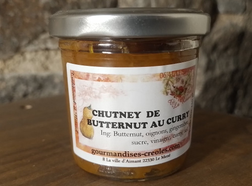 Gourmandises Créoles - CHUTNEY DE BUTTERNUT AU CURRY