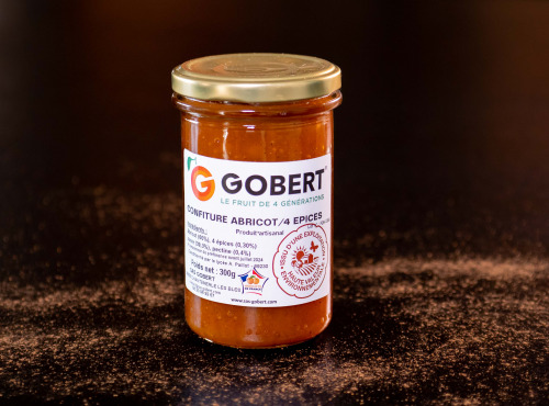 Gobert, l'abricot de 4 générations - Confiture Abricot - 4 épices 300g