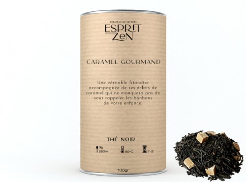 Esprit Zen - Thé Noir "Caramel Gourmand" - caramel - Boite 100g