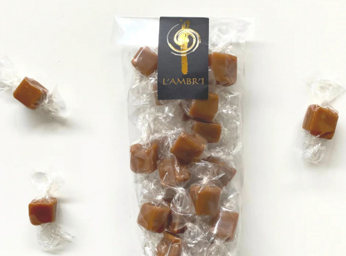 L'AMBR'1 Caramels et Gourmandises - Tendres Bouchées De Caramels Au Beurre Salé - Sachet De 130g