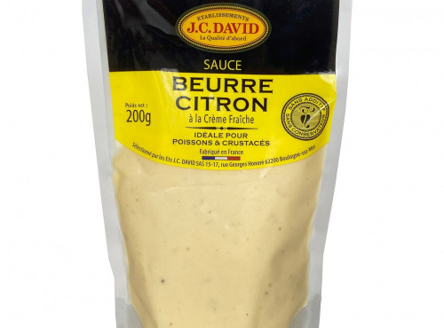 Etablissements JC David - Sauce Sachet au Beurre Citron et à la crème fraîche 200g x 10