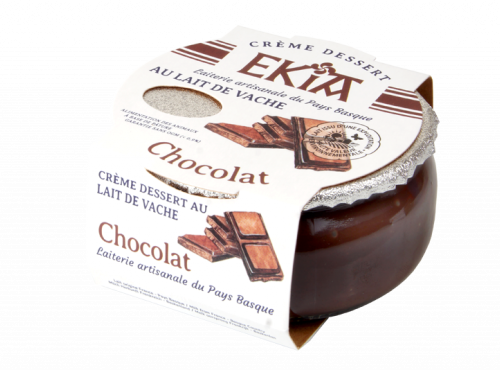 Bastidarra - Ekia - Crème Dessert chocolat 125gr - Colis 8 pots