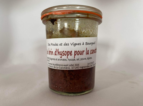 Des Poules et des Vignes à Bourgueil - Un brin d'hysope pour la canette