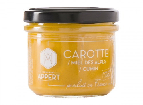 Monsieur Appert - Crème Apéritif Carotte/miel Des Alpes/cumin
