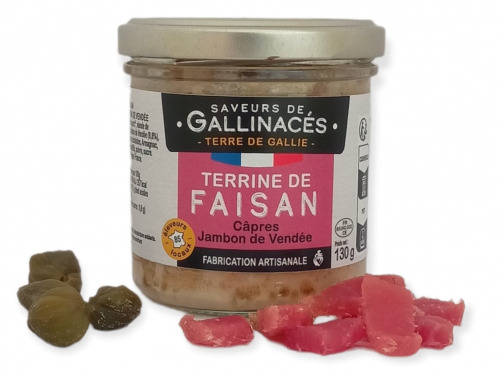 Terre de Gallie - Terrine de faisan câpres et jambon de Vendée
