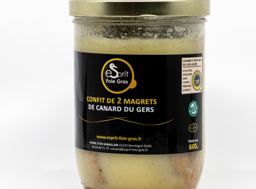 Esprit Foie Gras - Confit de 2 Magrets de Canard