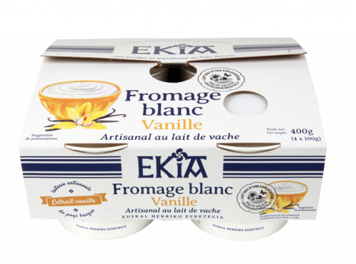 Bastidarra - Ekia - Fromage Blanc Vanille 4*100gr