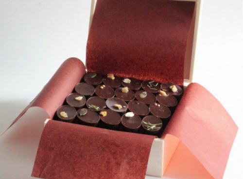 Mon jardin chocolaté - Boîte en bois de 20 chocolats Bio