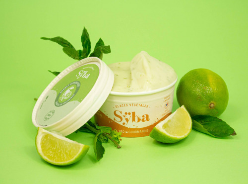 Sÿba - Glaces végétales - 120ml - Sorbet Citron Vert Basilic