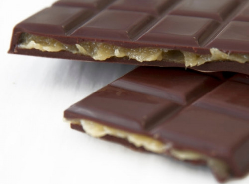 Compagnie Générale de Biscuiterie - Tablette Chocolat Noir Fourrée Caramel Fruit De La Passion