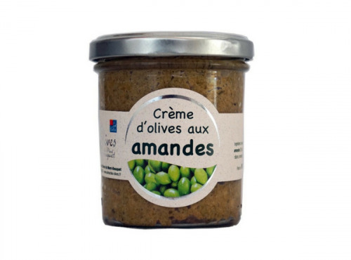 Les amandes et olives du Mont Bouquet - Crème d'olives et amandes 180 g