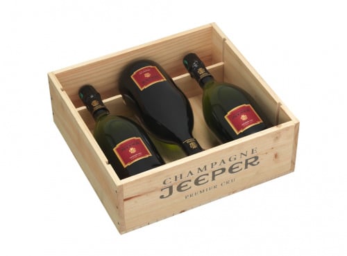 Champagne Jeeper - Coffret Bois 3 Bouteilles Premier Cru