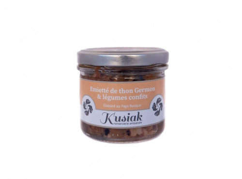 Kusiak - Emietté de thon germon et légumes confits - 100g