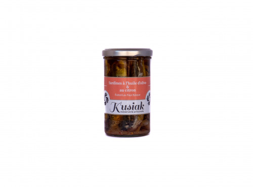 Kusiak - Sardines à l'huile d'olive et au citron - 240g