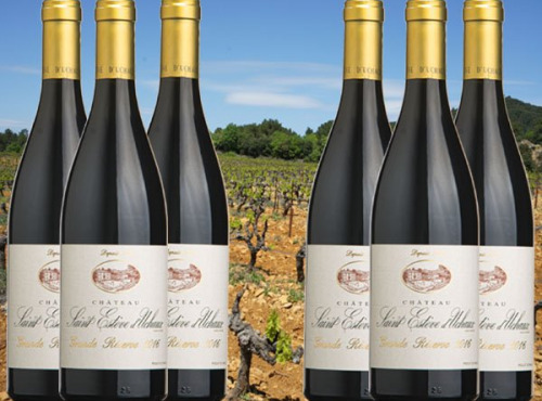 Château Saint Estève d'Uchaux - Grande Réserve Rouge 2017 BIO AOP Villages Massif d'Uchaux  2 x 6 bouteilles