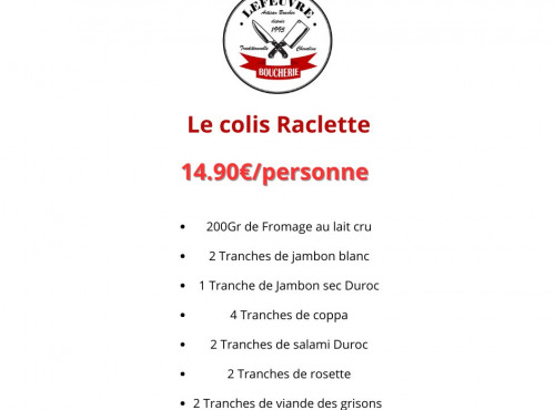 Boucherie Lefeuvre - Colis raclette
