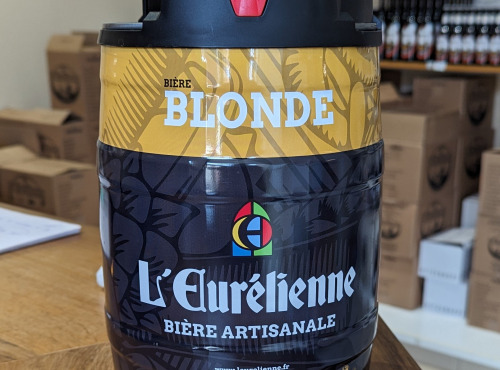 L'Eurélienne - Brasserie de Chandres - Mini fût de bière blonde L'Eurélienne en 5L